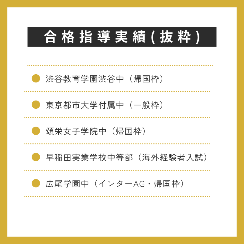 合格指導実績